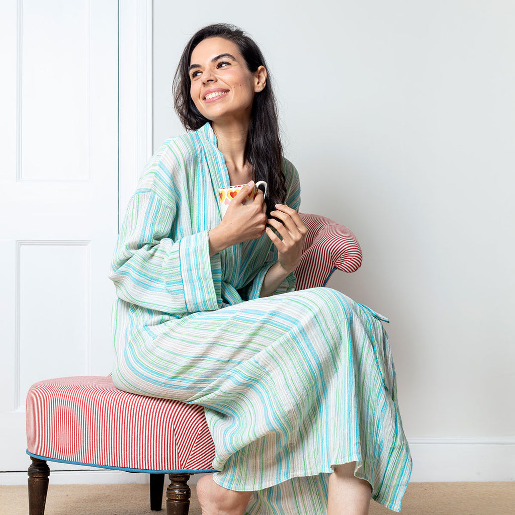 KIMAYA Handloom Dressing Gown