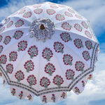 blockprint parasols, block print parasols, printed garden parasols, garden parasols, sun parasols, garden umbrellas