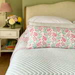 BLUSHING VINE Reversible Padded Quilt