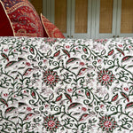 FLORA Reversible Kantha Bed Quilt