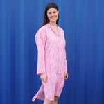 DIVYA Blockprint Night Shirt