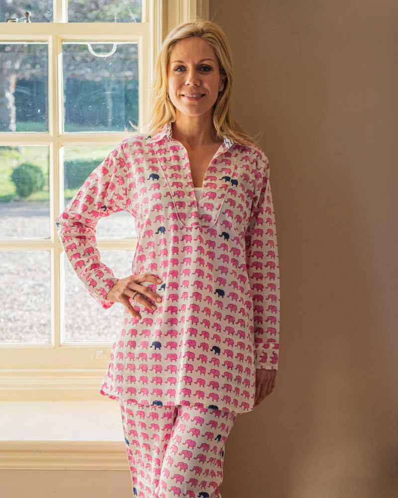 sleepwear, pyjama sets, pajamas, cotton pjs, blockprint pyjama sets, blockprint pjs, luxe pjs, cotton pyjamas