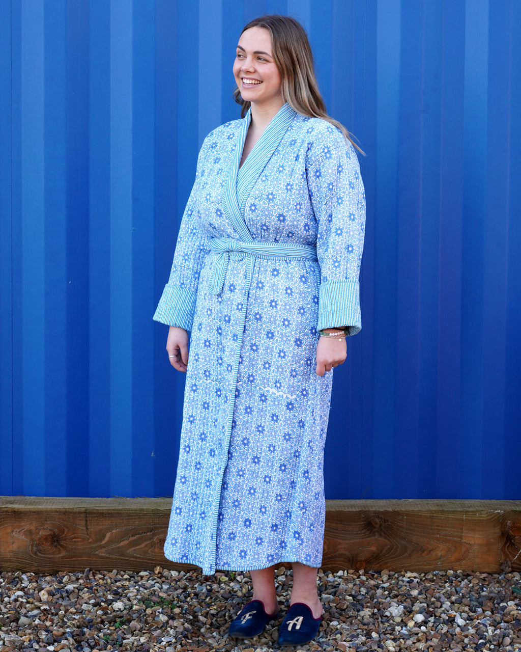 TANTRA SKY Quilted Long Dressing Gown