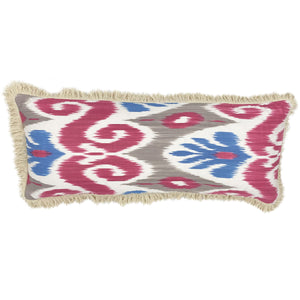 ikat cushions, fringed cushions, summer cushions, outdoor cushions
