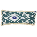 ZADORA Fringed Ikat Cushion