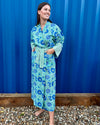 MADELAINE Blockprint Long Dressing Gown
