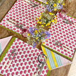 placemats, blockprint place mat sets. placemat sets, dinner placemats