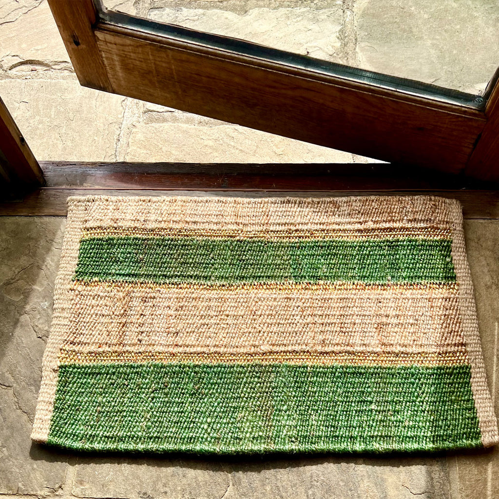 TANTRA Pine Gold Handmade Jute Doormat