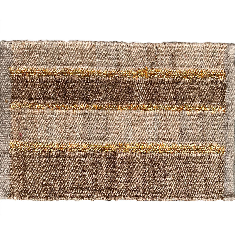Tantra Gold Band Handmade Jute Doormat