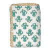 OCTO Turquoise Blockprint Reversible Junior Quilt