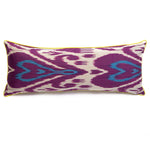 Purple Heart Ikat Cushion