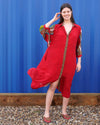 NOUR Silk Shirt Dress