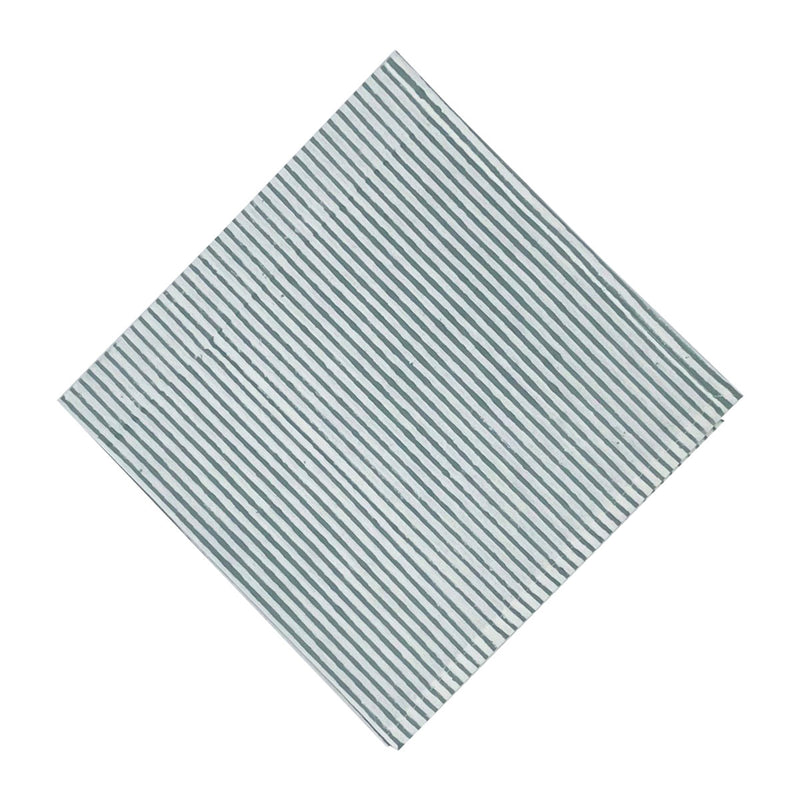 STONE Blue Striped Blockprint Napkins