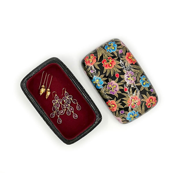 BAGH Noir Papier Mache Trinket Box